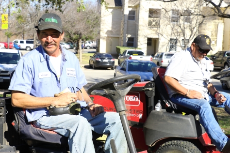 Jonas Medrano: Physical Plant Department- Grounds/Laborer (left) and Robert Hernandez (right).